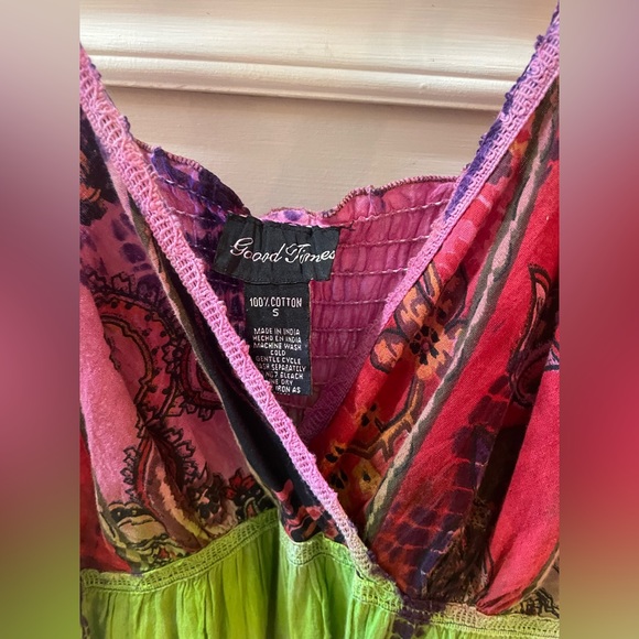 Good Times Multi Color Size Small Women’s dress! So pretty!! - Picture 2 of 5